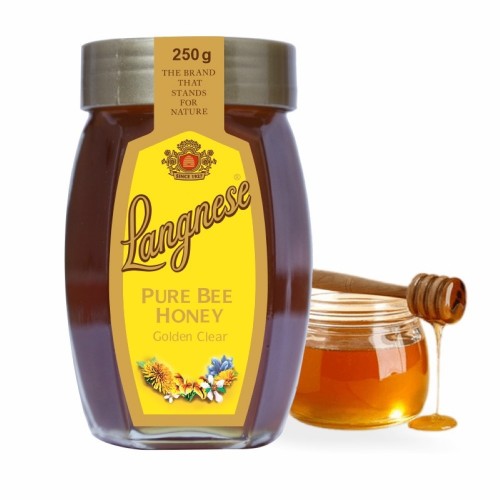 Langnese 100% Pure Golden Clear Honey 250 gm, Raw Bee Honey from Langnese Germany